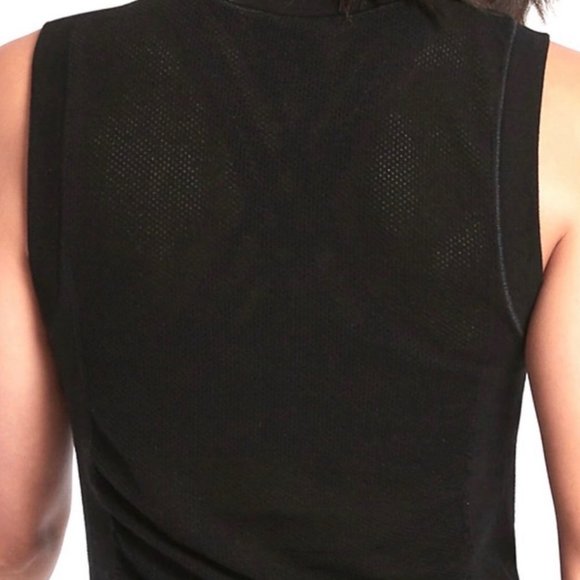 NEW ATHLETA Foresthill Ascent Tank Mesh Back Black - Picture 3 of 4